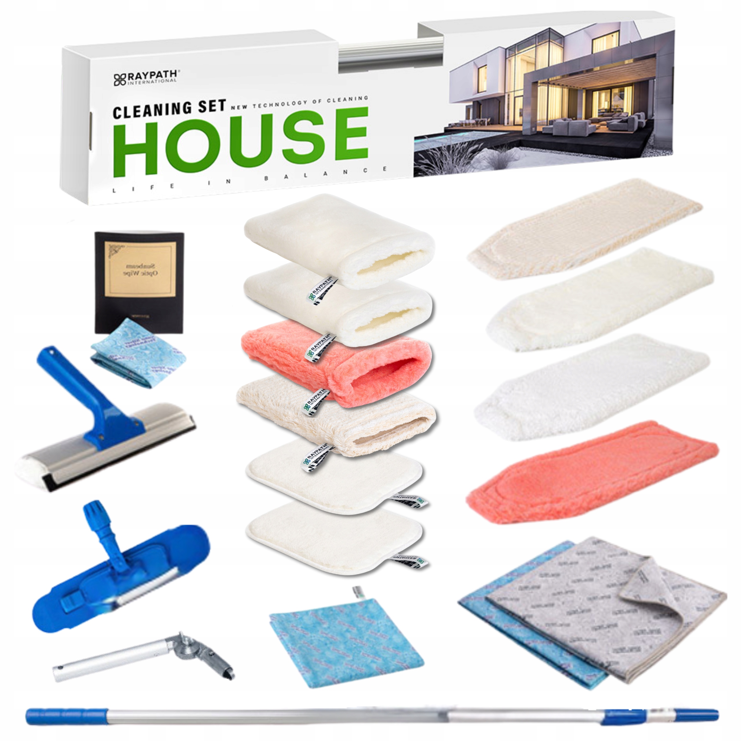 Raypath sada na čištění úklidu domácnosti Kompletní Sada S Nanostříbrem