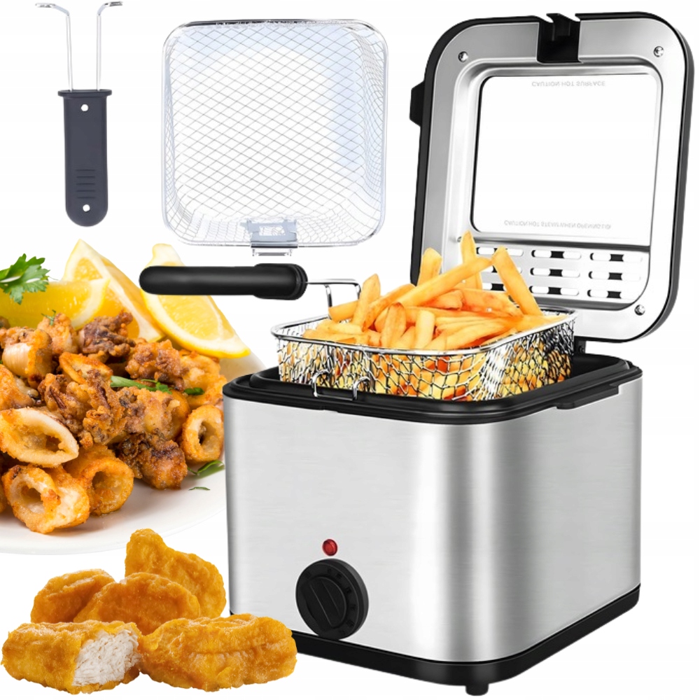 frytkownica tłuszczowa do frytek ziemniaków ryb kurczaka 2,5L 1000W Premium