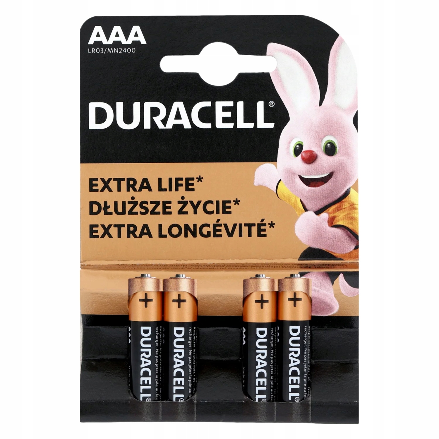 

Duracell LR03 Aaa Alkaliczna 1,5V blister 4szt