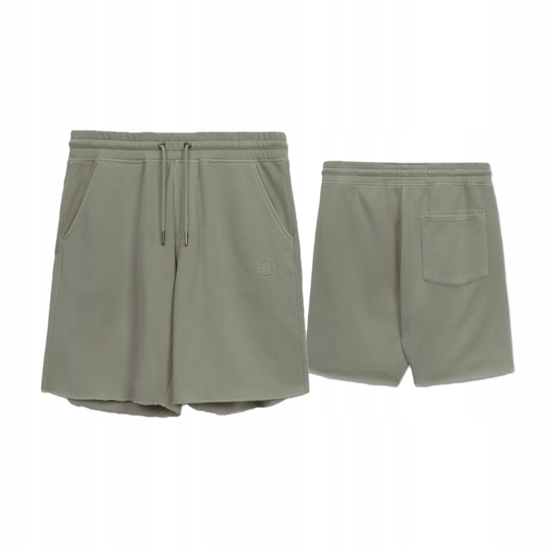 Pitbull West Coast Pánské Teplákové Kraťasy Washed Lancaster II Šedé Grey XL