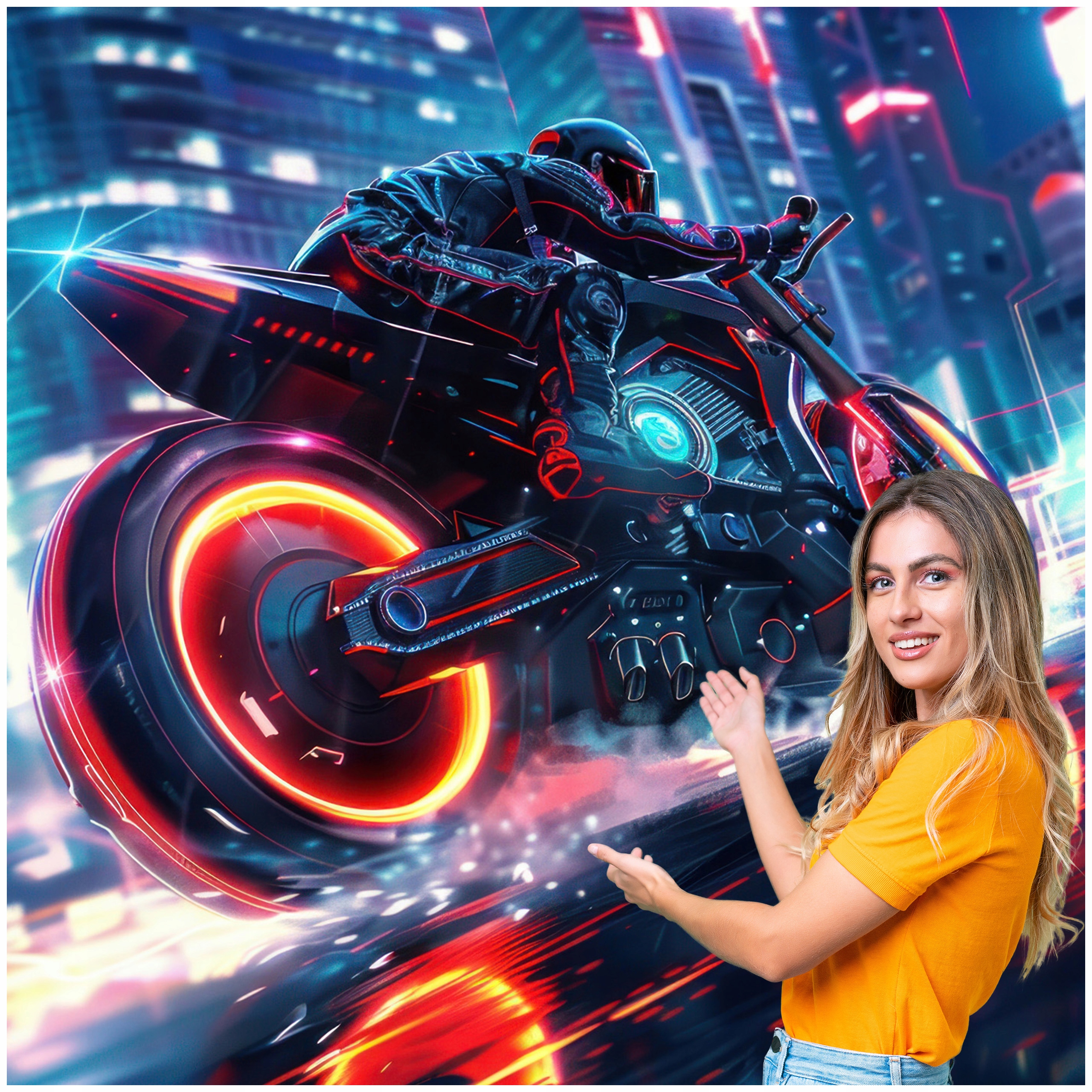 3D fototapeta pre mládež Auto Motocykel 490x260 DMSM50F