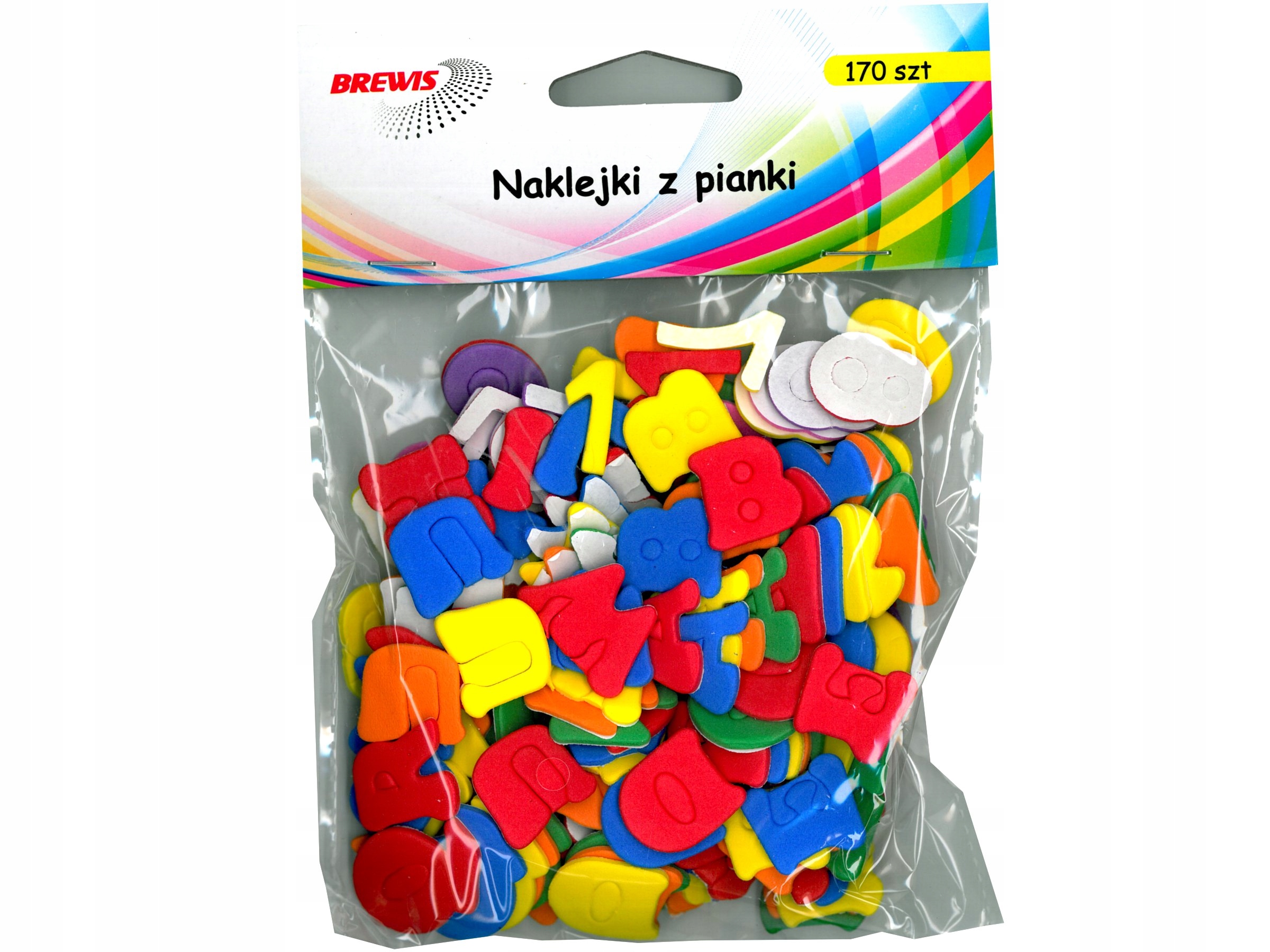 NAKLEJKI Z PIANKI LITERY I CYFRY PVC22