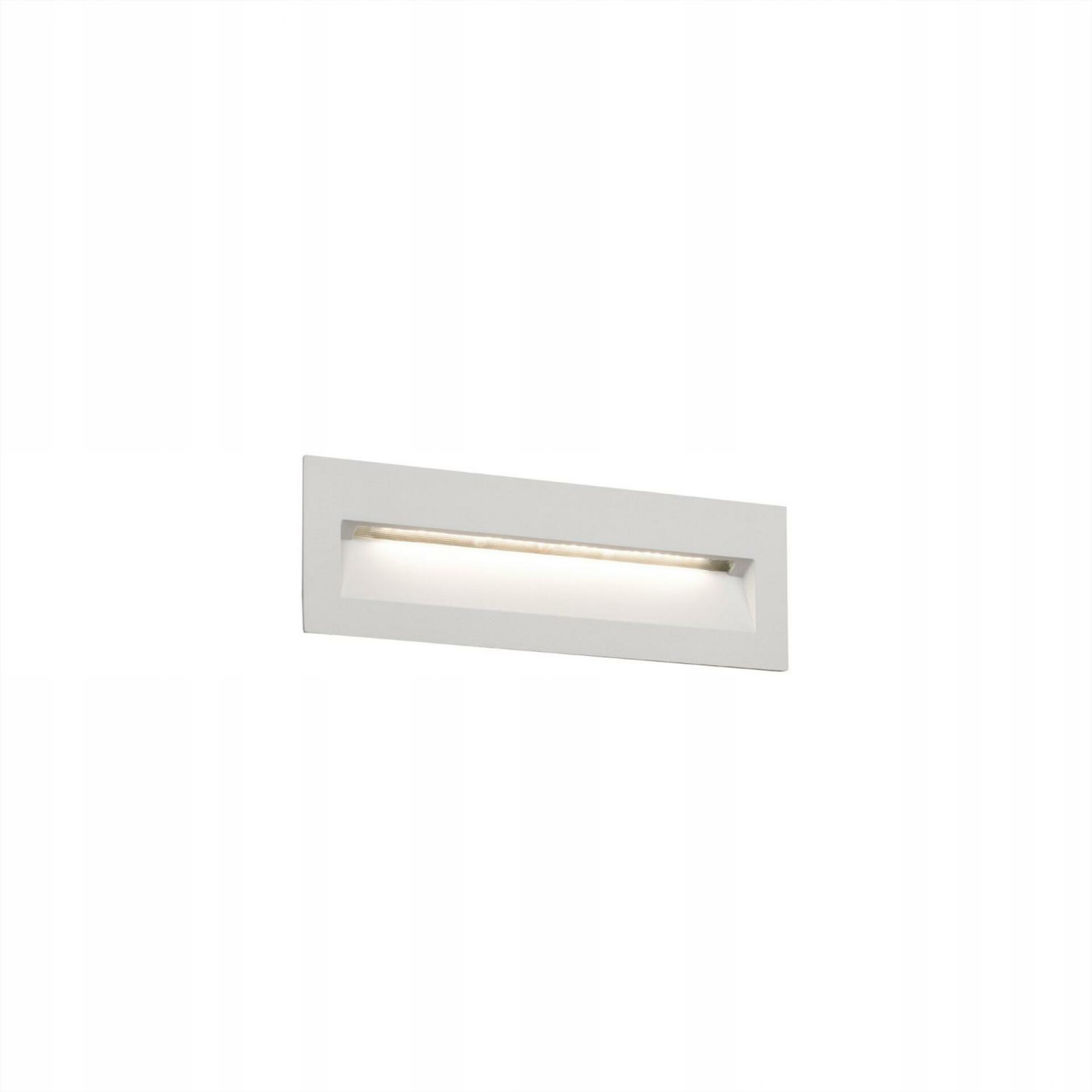 Faro Nat zapustené Led svietidlo do steny, biele, IP65, 8W, 225 mm