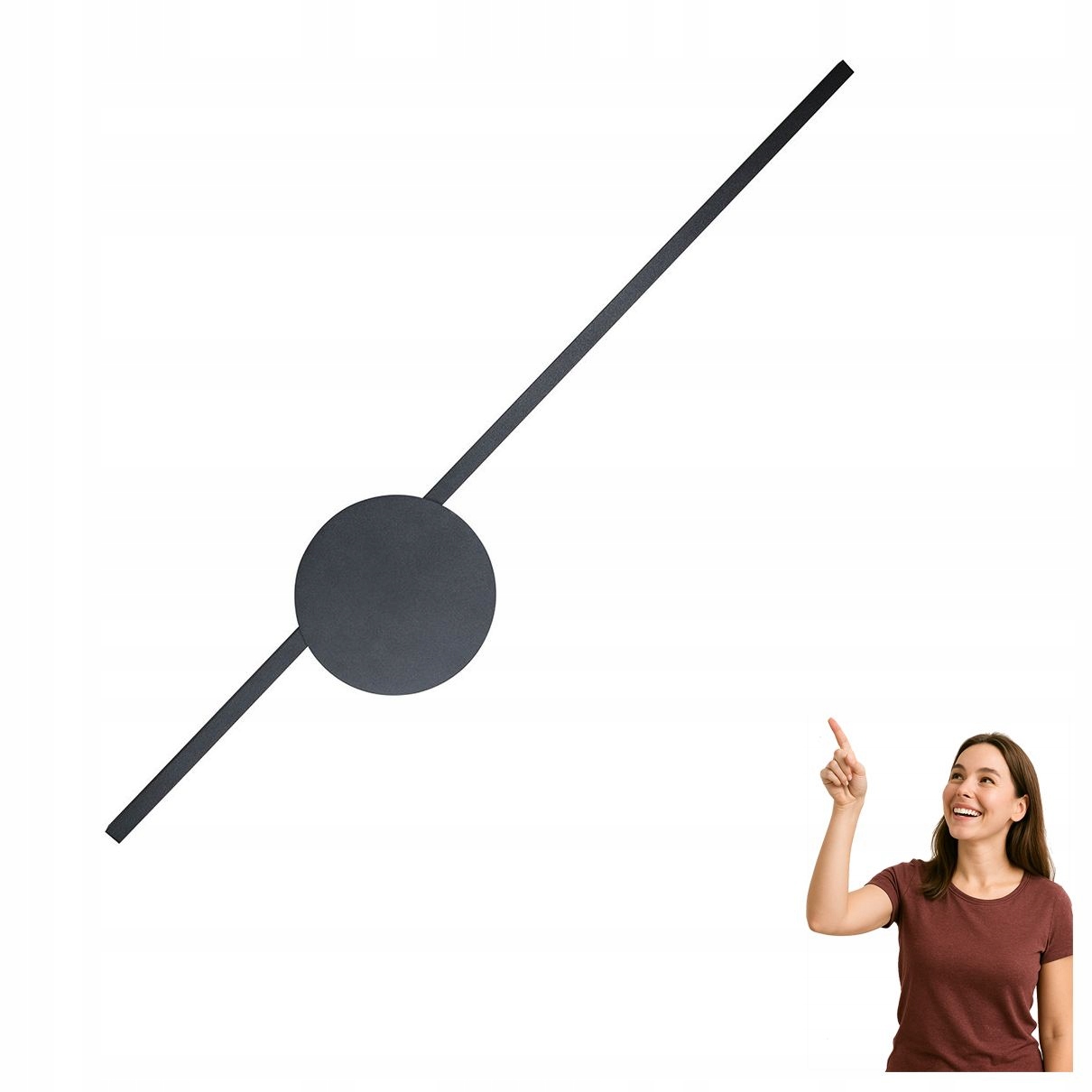 Led nástenné svietidlo 36W Java II Black 1439 Tk Lighting