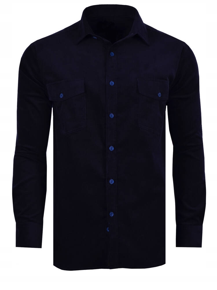 48/49 Flanelová Košile Tmavě Modrá, Dlouhá, Velká
