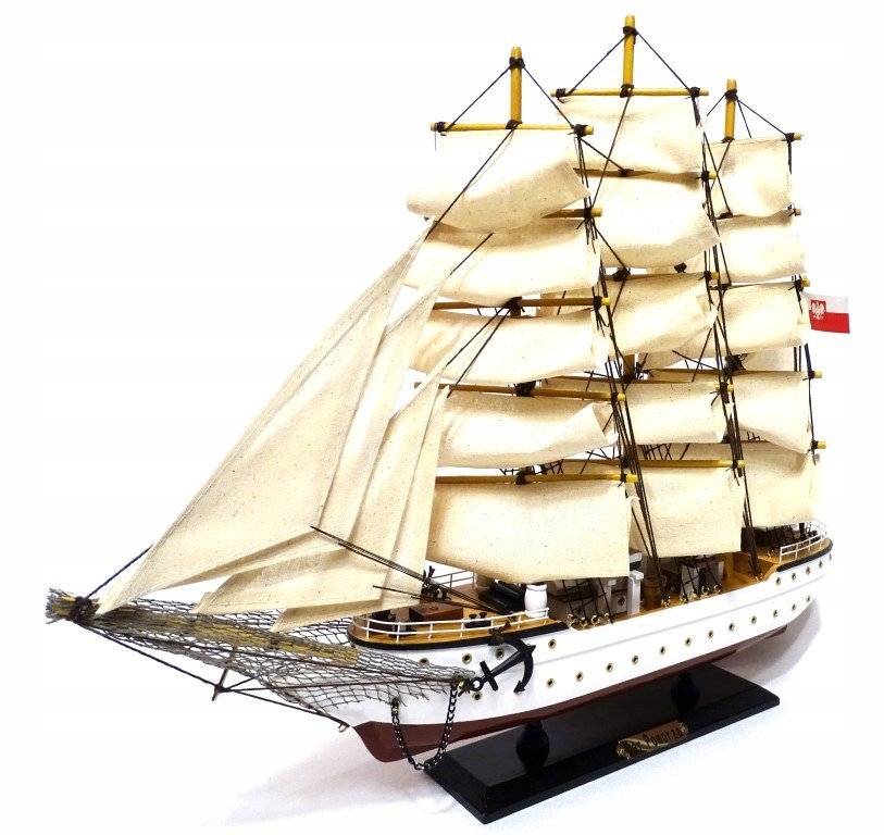 Model Żaglowca Statku Dar Pomorza 50cm Dekoracja Marynistyczna