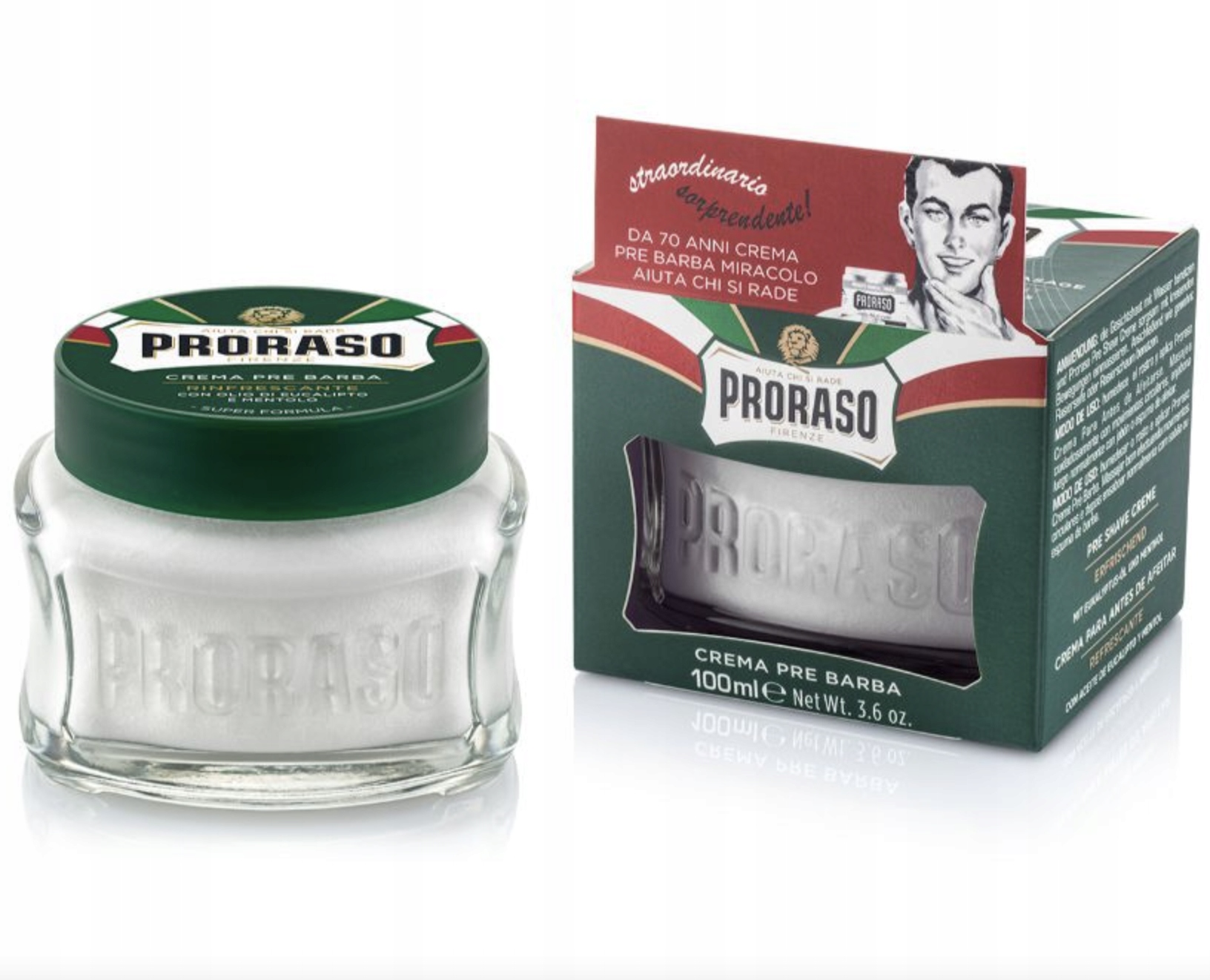 PRORASO KREM PRZED GOLENIEM LINIA ZIELONA zielony w słoiku 100ML