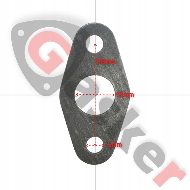Uszczelka spływu oleju turbiny Rozstaw 38mm 10 szt Producent części Gasker