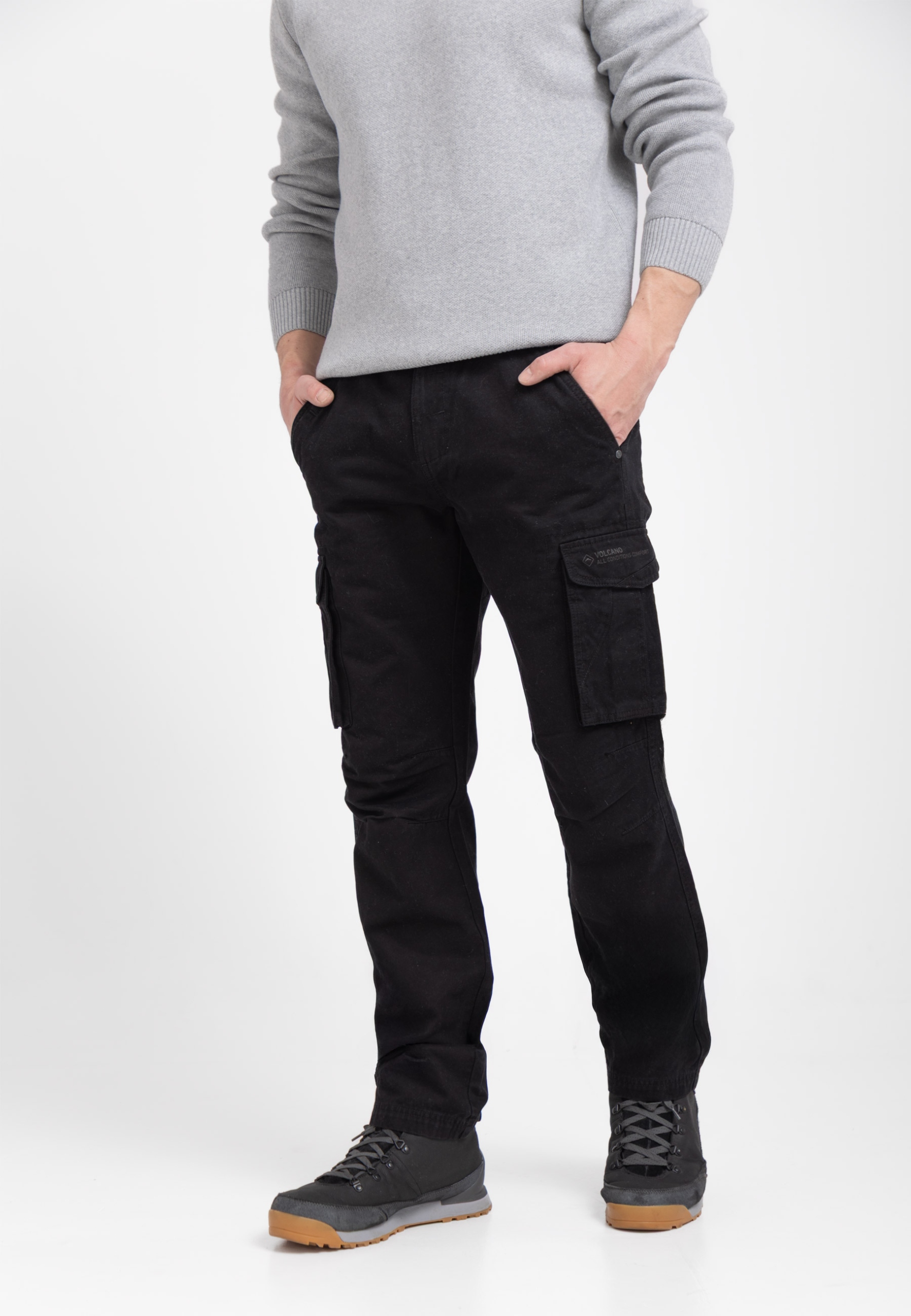 Pánské Kapsáče Comfort Fit Černé Volcano R-hampter 3XL