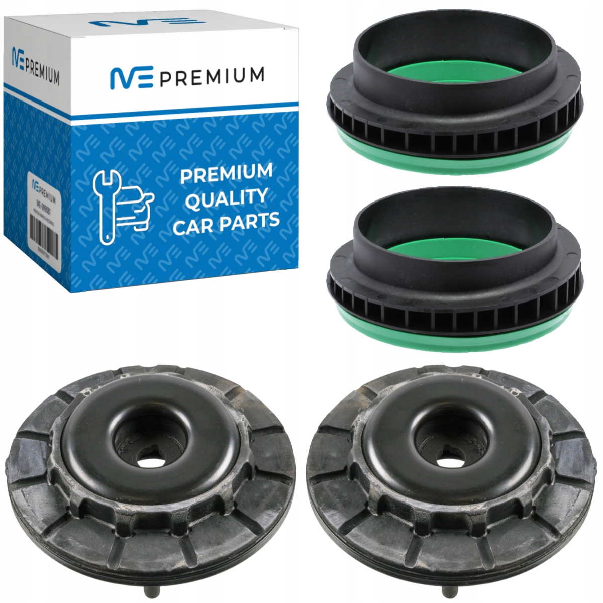 PODUSZKI + ŁOŻYSKA AMORTYZATORA PRZÓD LEWY + PRAWY PEUGEOT 508 I 2010-2018