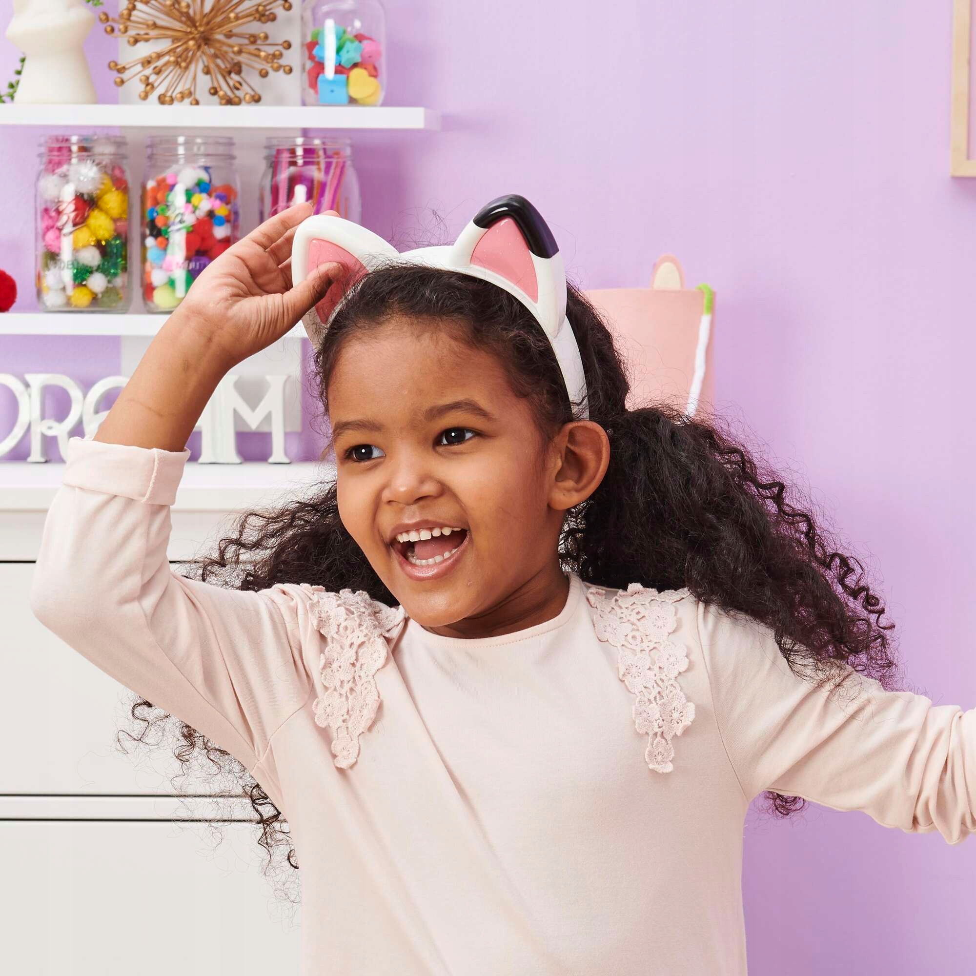 KOCI DOMEK GABI MAGICZNE KOCIE USZY OPASKA NA GŁOWĘ INTERAKTYWNA 10+ DŹW Okazje uniwersalny