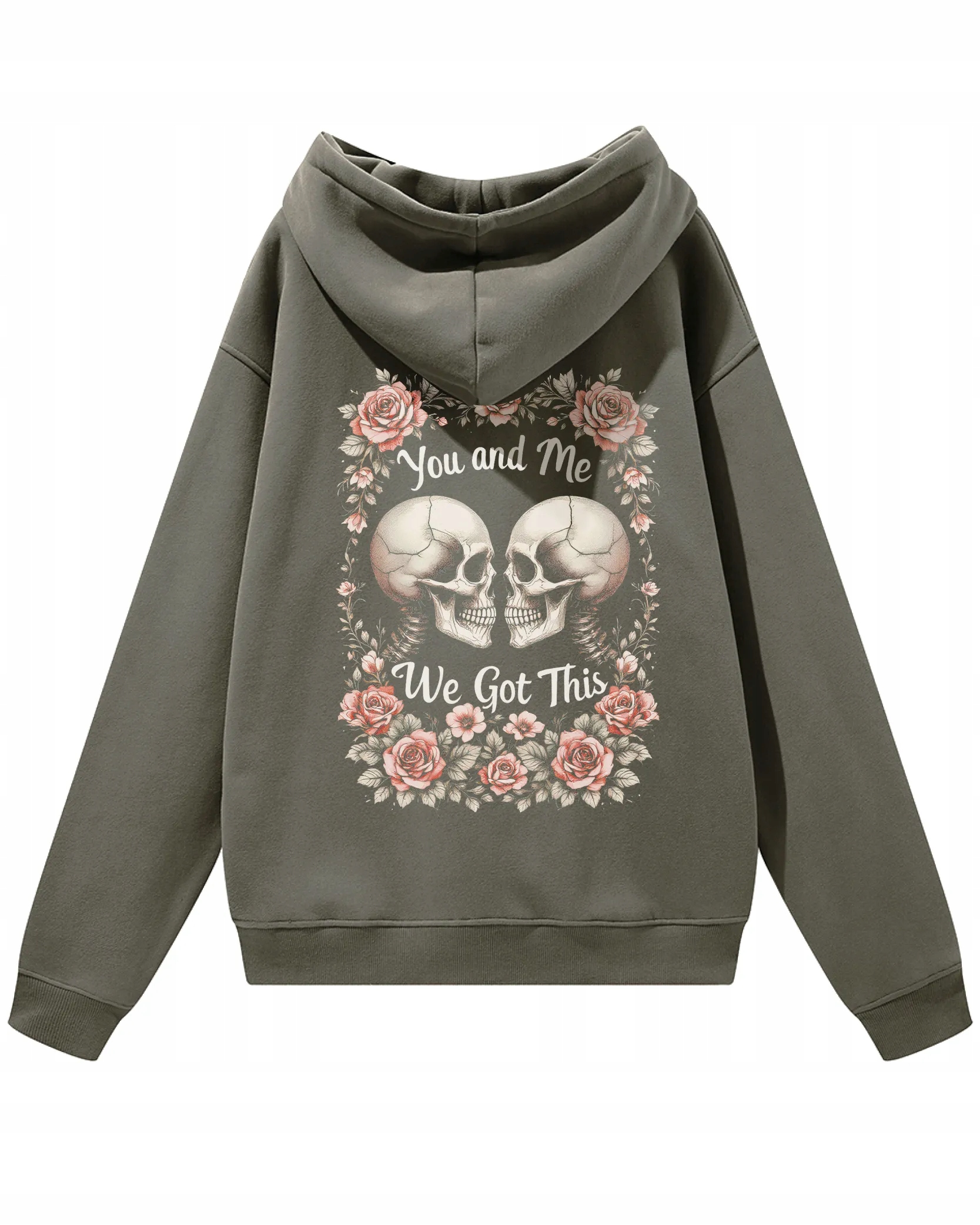 Ty a já, We Got This Love, s kapucí Oversize mikina šedá, velikost L