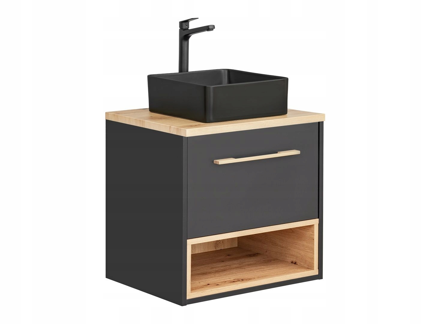 SZAFKA ŁAZIENKOWA WISZĄCA Z BLATEM 60 CM BORNEO COSMOS