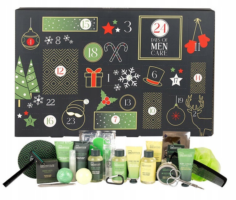 IDC Adventní Kalendář Pánský Kosmetický Set Pro Muže