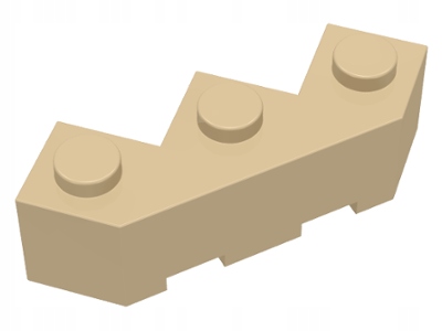 

Lego 2462 Klocek Zygzak 3x3 piaskowy Nowy (1g)