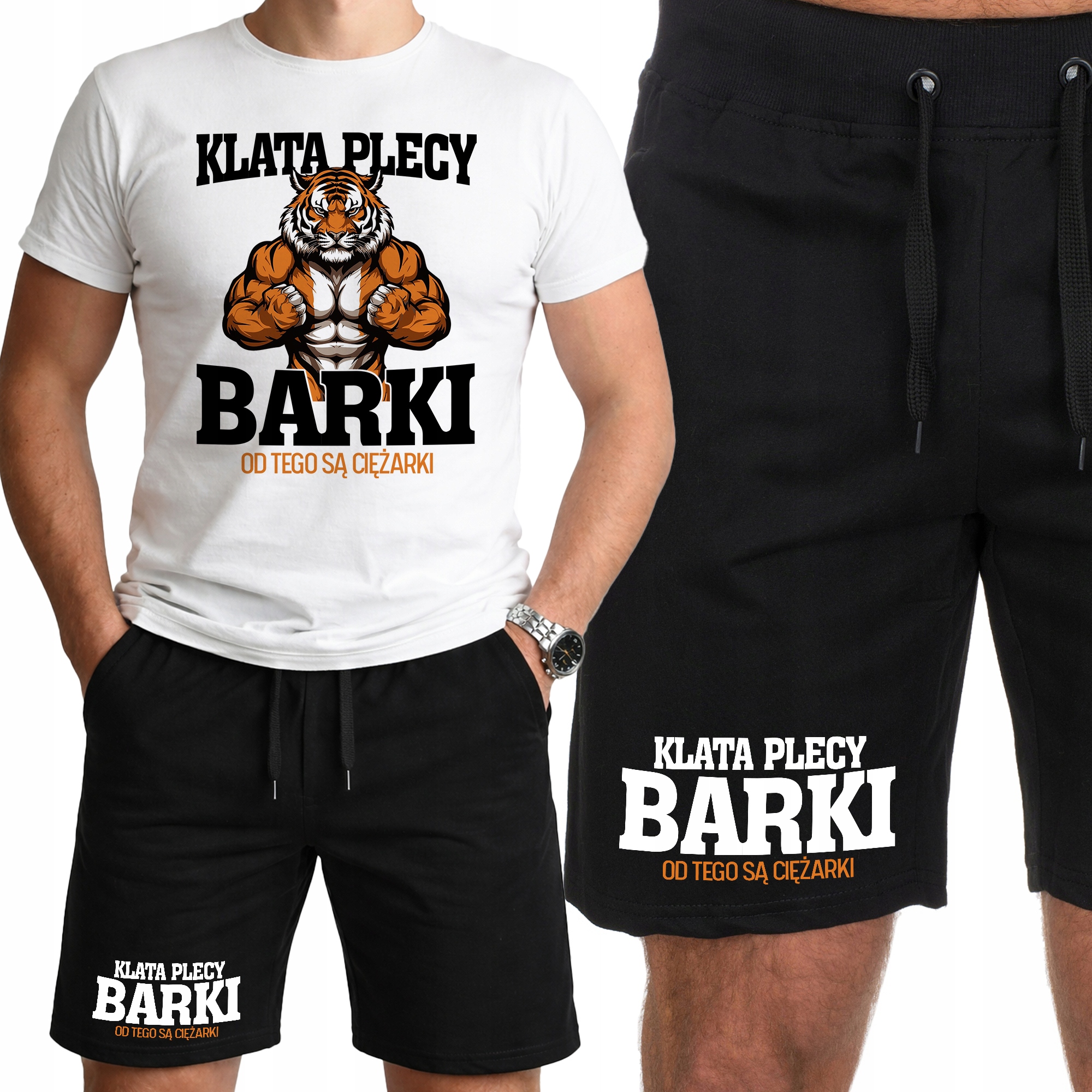 Sportovní komplet Pánské oblečení na Trénink Tělocvična Záda Ramena L