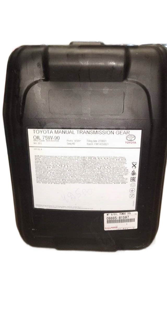 Toyota Prevodový olej 75W90 GL-4 20L 08885-81597 Oe