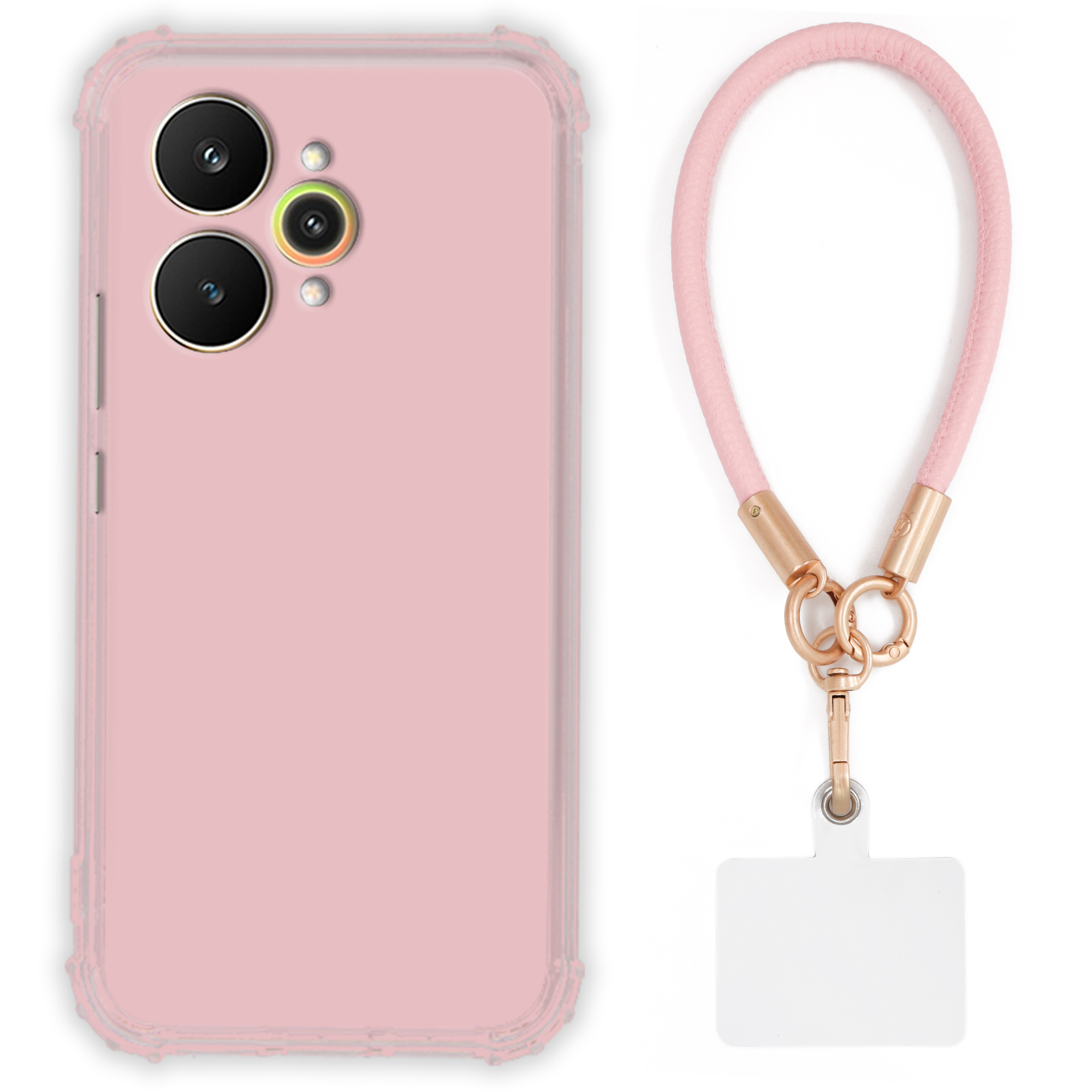 Pouzdro Pro Realme 15 Pro Case Antishock Pinky Růžové vodítko Sada Odolné