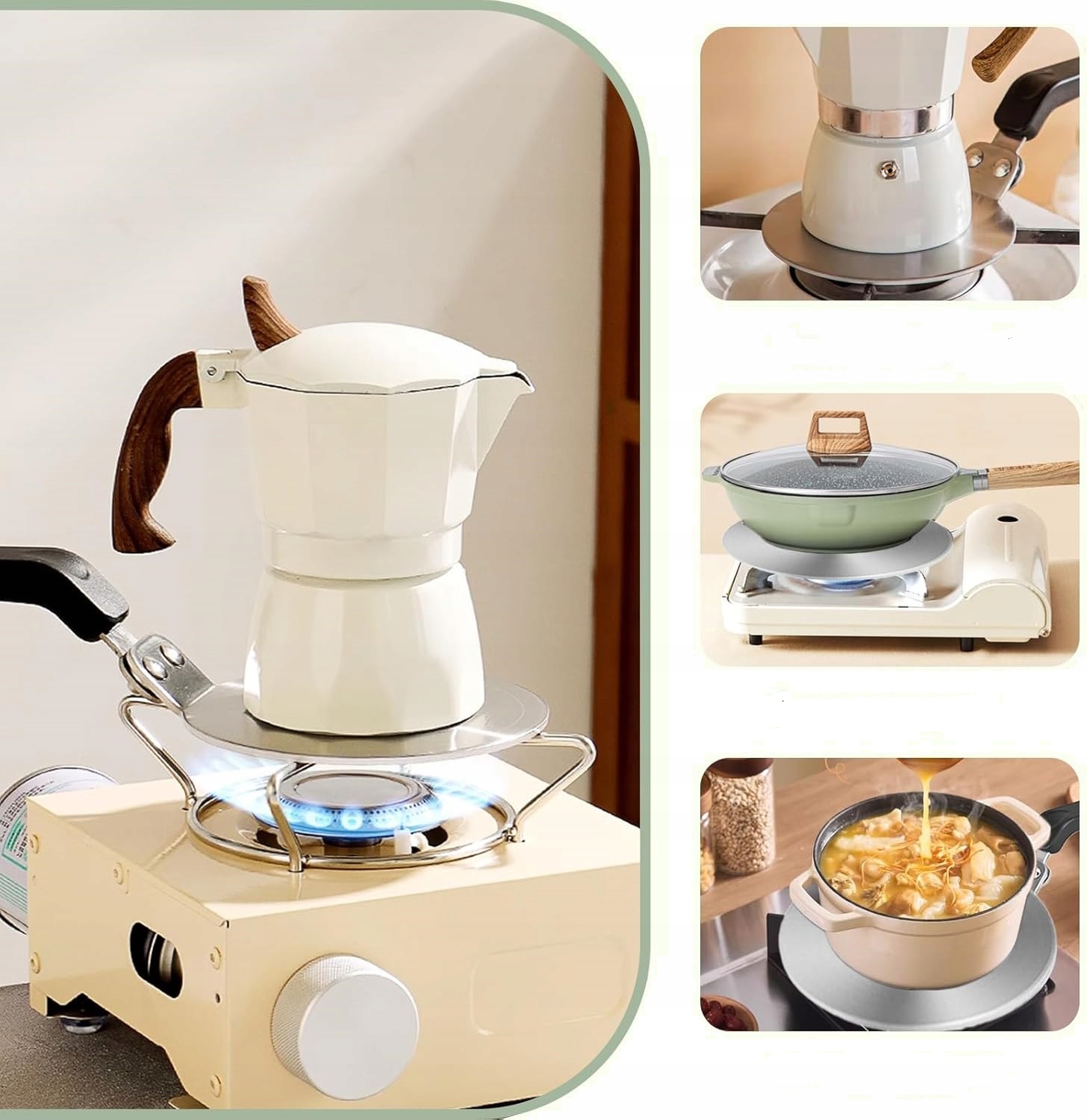 PODKŁADKA ADAPTER DO KAWIAREK MAŁYCH NACZYŃ KUBKÓW INDUKCJA 13CM Kod producenta MA0208