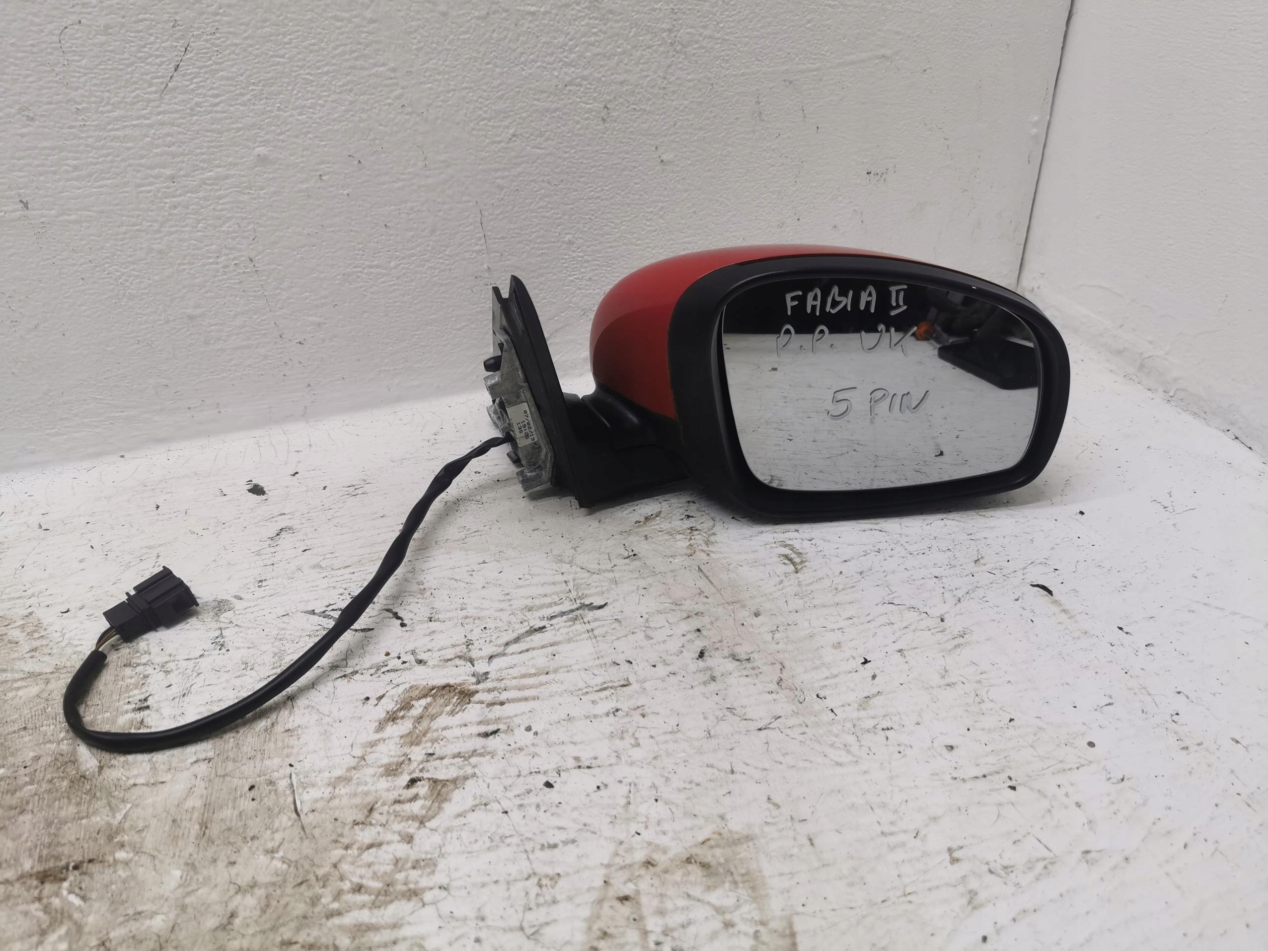 mirror right SKODA FABIA II SCOUT 5 PIN LF3K UK