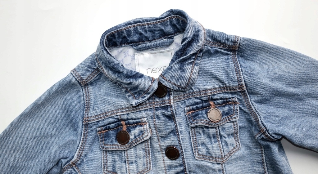 NEXT 6-9 74 JEANSOWA KURTKA KATANA SPORTOWA JEANS Marka H&M