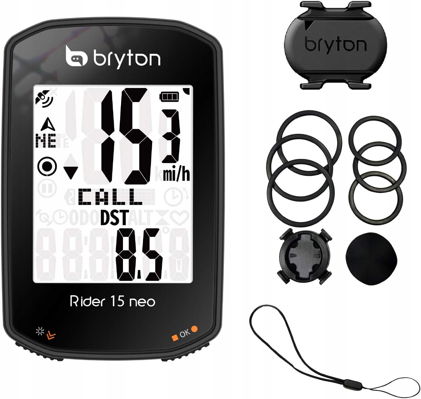 Licznik rowerowy bezprzewodowy Bryton Rider 15 neo C czujnik kadencji