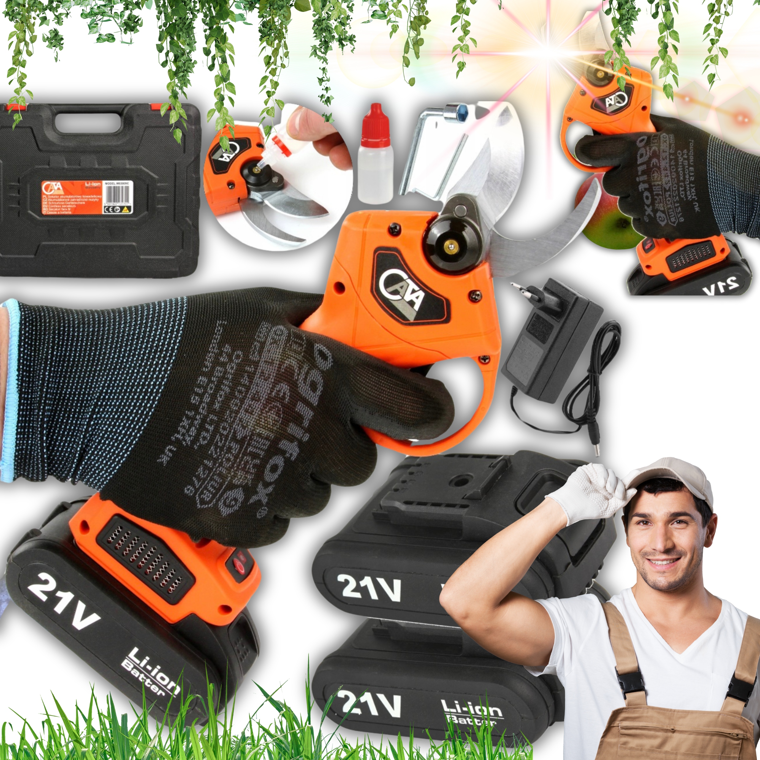 Zahradní nůžky Na Větve Keřů Lehké Bonus!