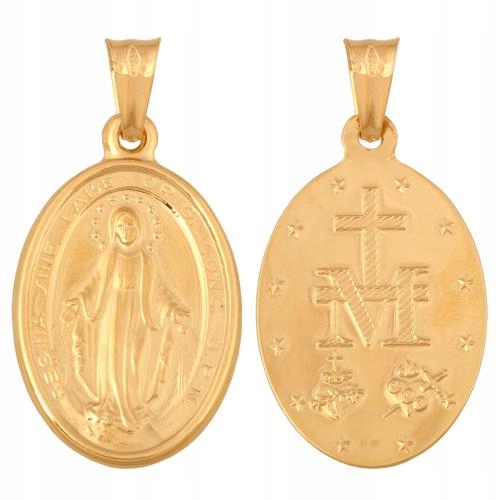 Úžasný medailonek ze zlata 585. Kombinace lesklého a matného 14karátového zlata