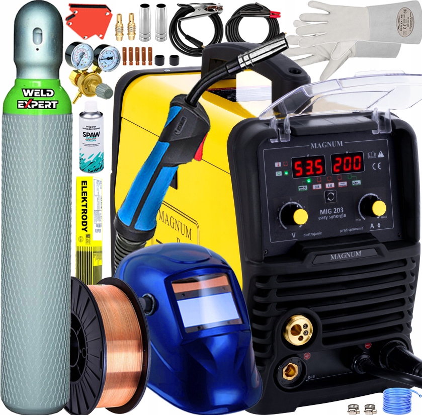 

Półautomat Spawalniczy Magnum 200A 3W1 2T Mma LCD