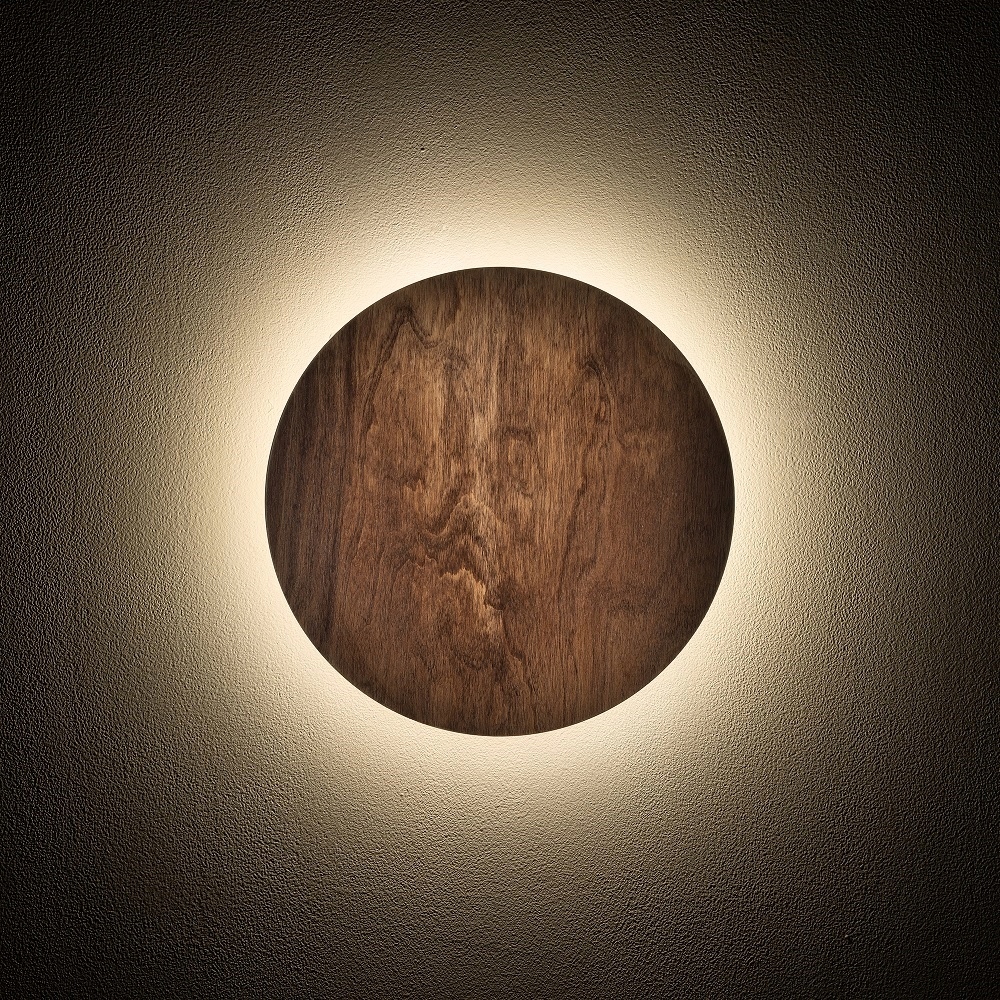 Nowodvorski Lampa Ścienna 11288 Ring Timber Led S Kinkiet Drewno 3000K 7W