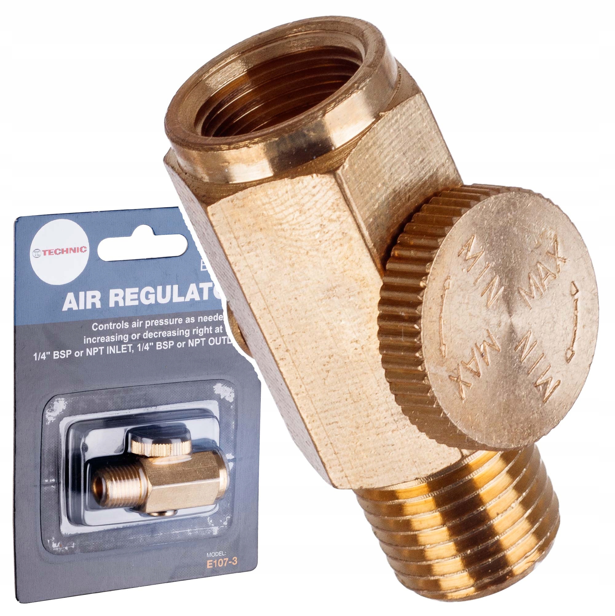 Pneumatyczny Regulator Przepływu Powietrza Narzędzi Pneumatycznych 2x 1/4"