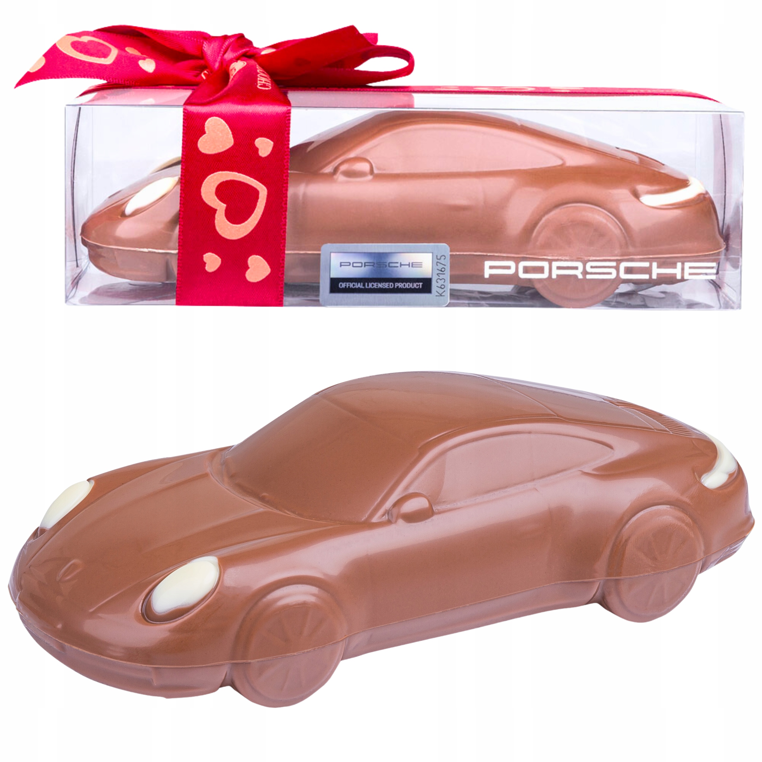 Figurka auta z prémiové mléčné čokolády Porsche 911 Carrera