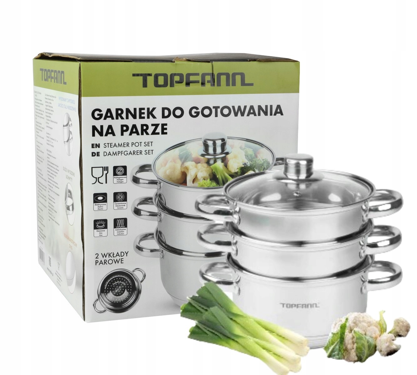 

Garnek na parę Topfann Indukcja Parowar 20 cm