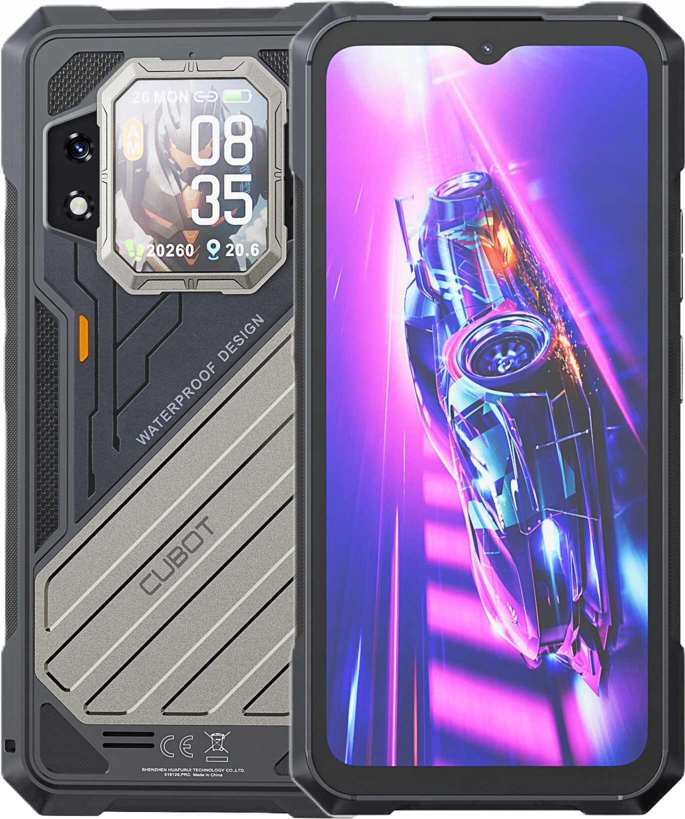 Smartfón Cubot King Kong X 16/256GB 5G 6.58" 120Hz čierny