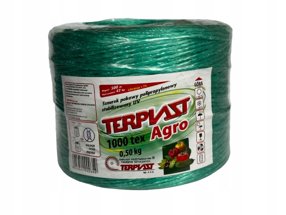 SZNUREK ROLNICZY DO POMIDORÓW 500M KLIPS ZIELONY Rodzaj inny
