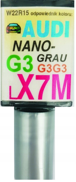 

Audi LX7M G3G3 Nanograu Lakier Zaprawka Do Rys Ara