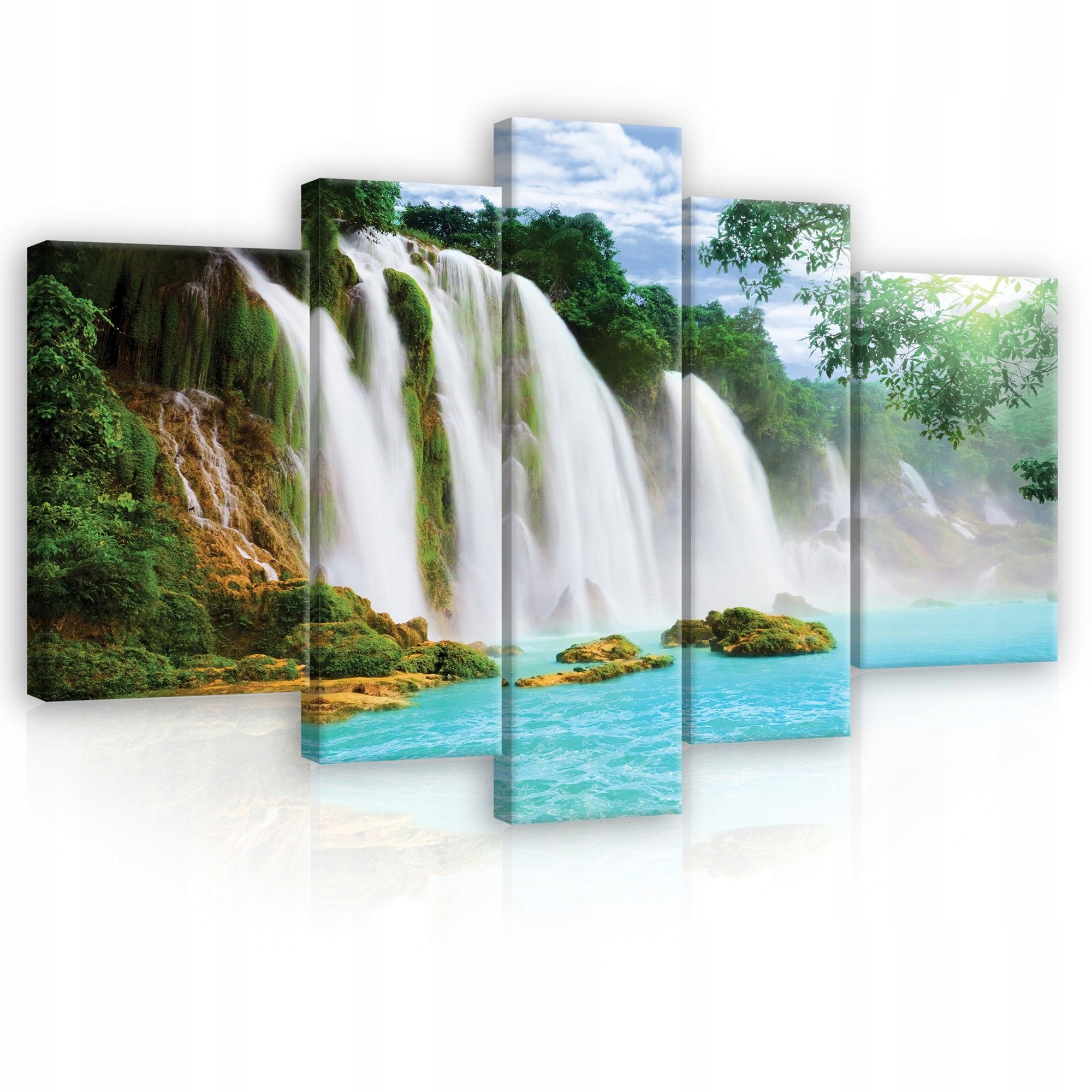 Obraz na plátne 170x100 Krajina Vodopád a modrá voda