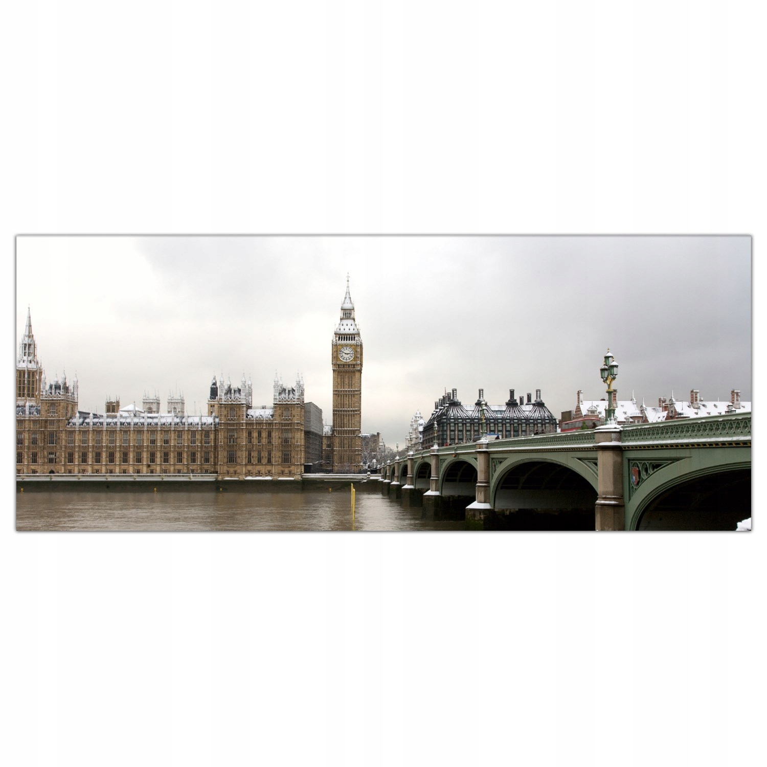 

Hartowany Obraz Szklany Śnieg Westminster 125x50