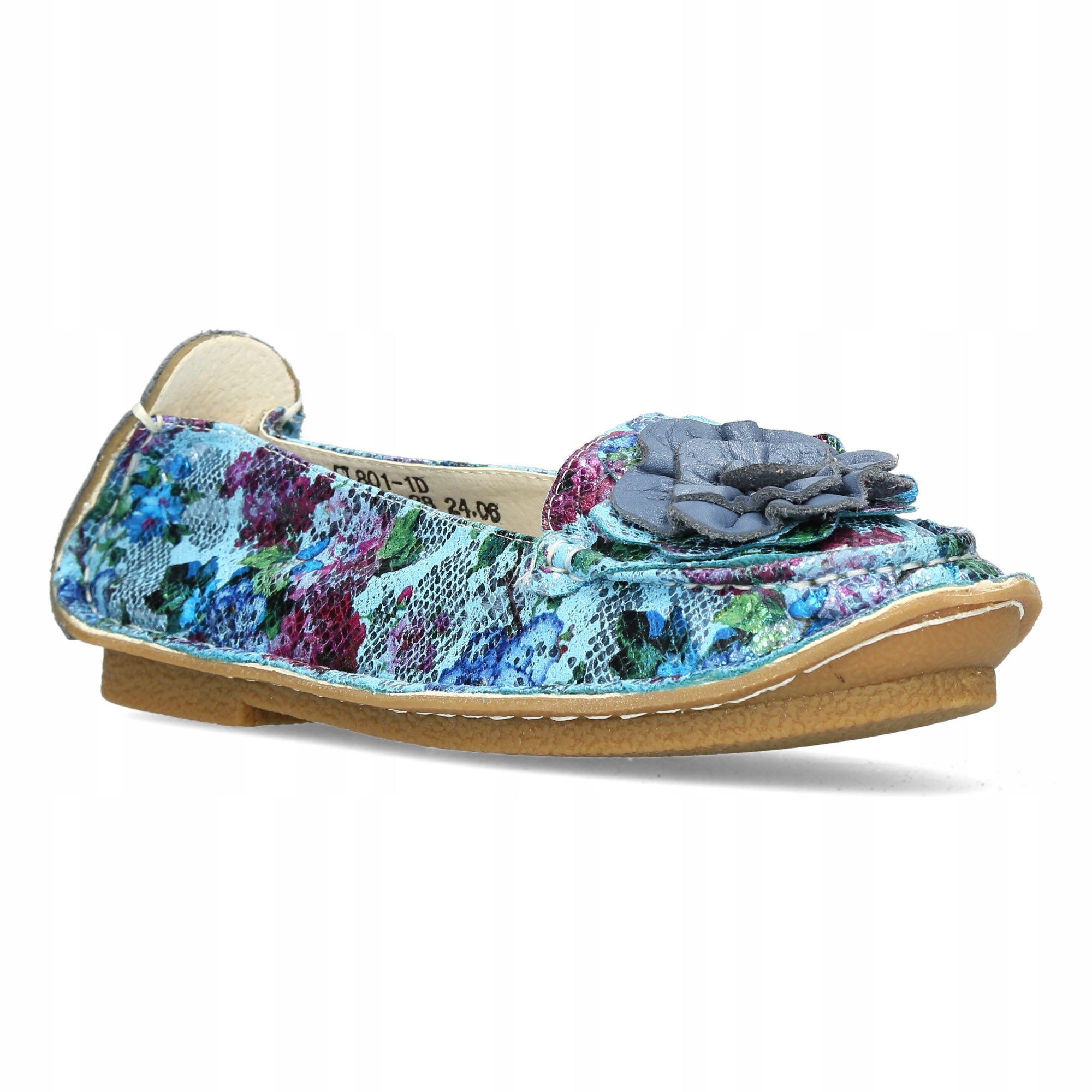 baleriny Laura Vita wyjątkowe Skórzane półbuty damskie czółenka balerinki