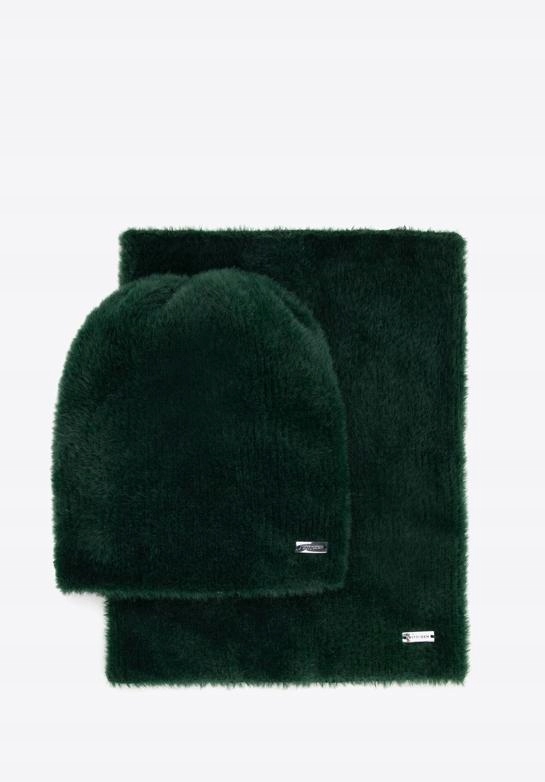 Sada čepice nákrčník Wittchen (rolák) 99-SF-ZZ zelená