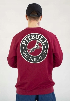 Bez Kapuce Mikina Diego Ca Burgundy