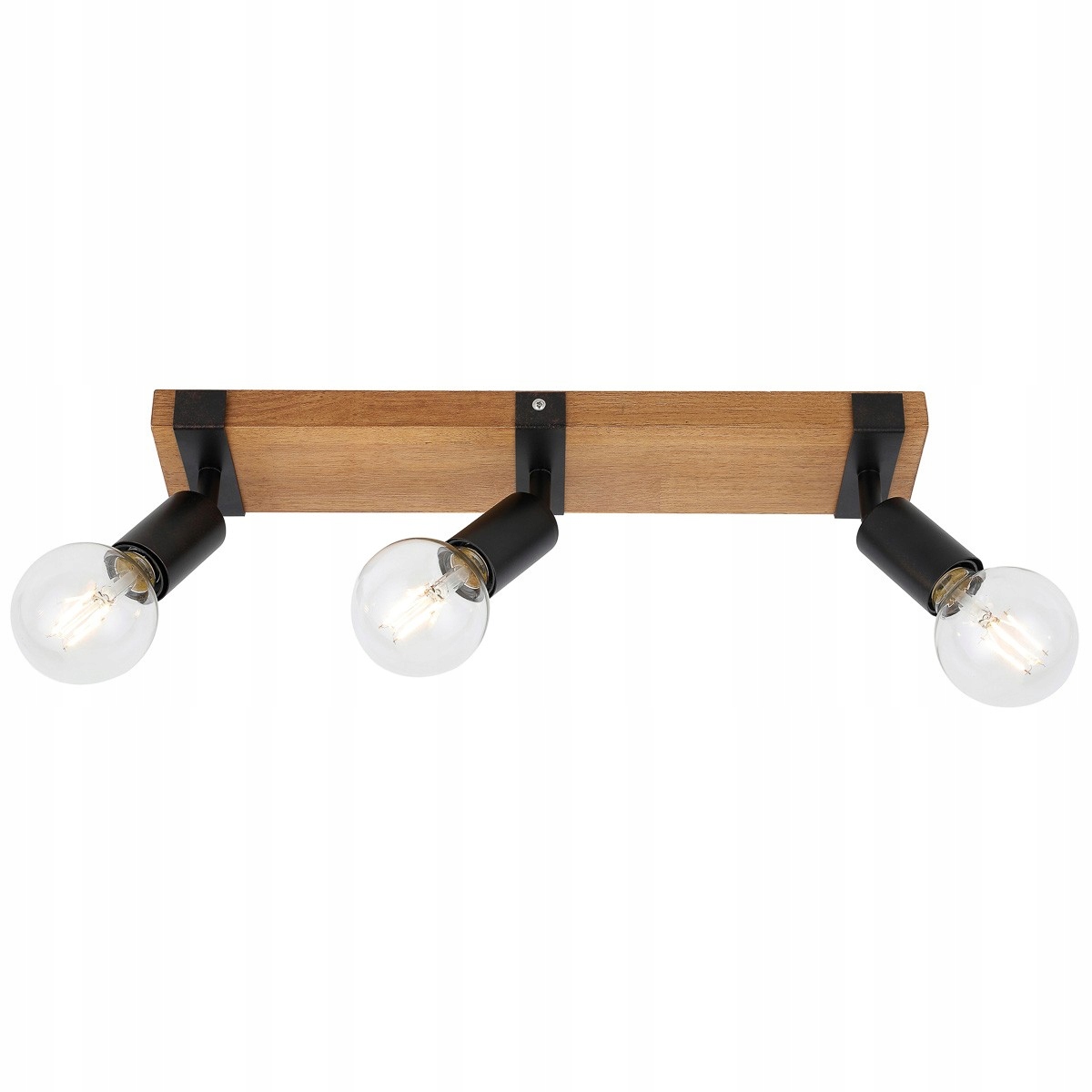 Trojité stropní svítidlo Molini, černé, loftové, nastavitelné, 3x E27, 40W