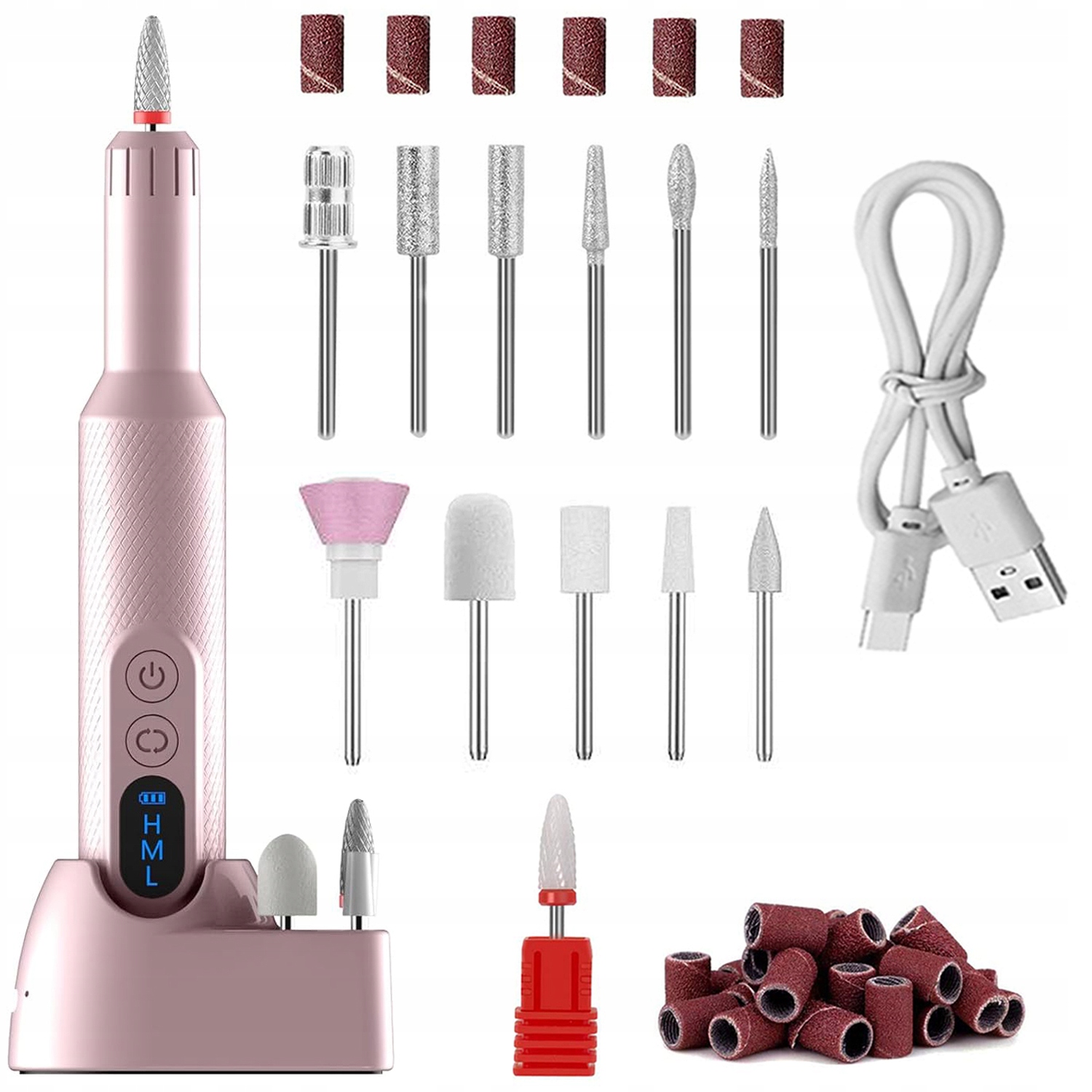 Profesionální Bruska Na Nehty, Sada Na Manikúru 2000 Rpm, Bezdrátová