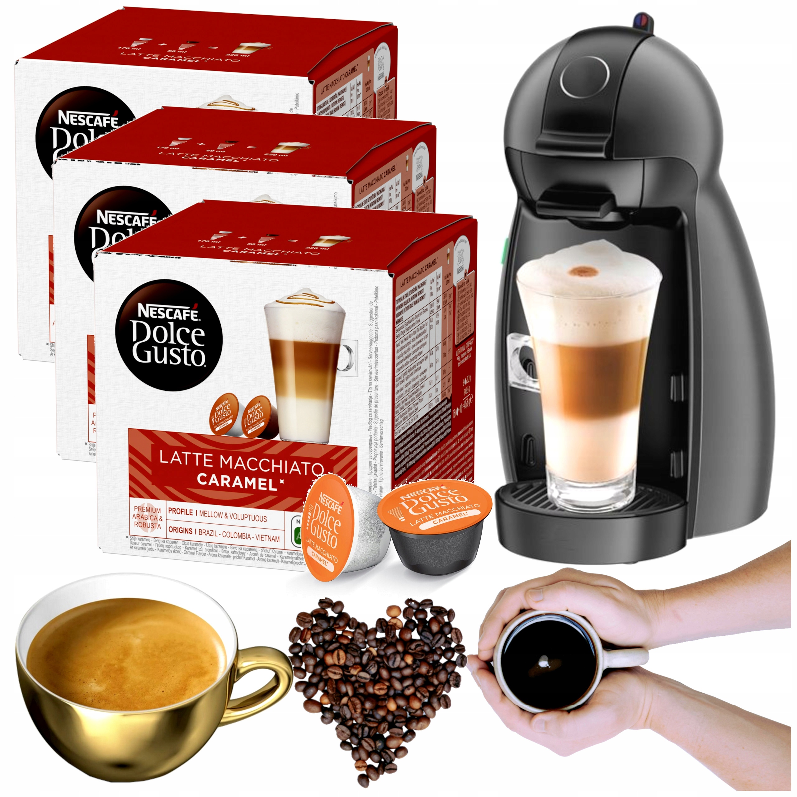 Kapsułki Dolce Gusto do ekspresu Latte Macchiato Caramel 3x 16 szt. Nescafe