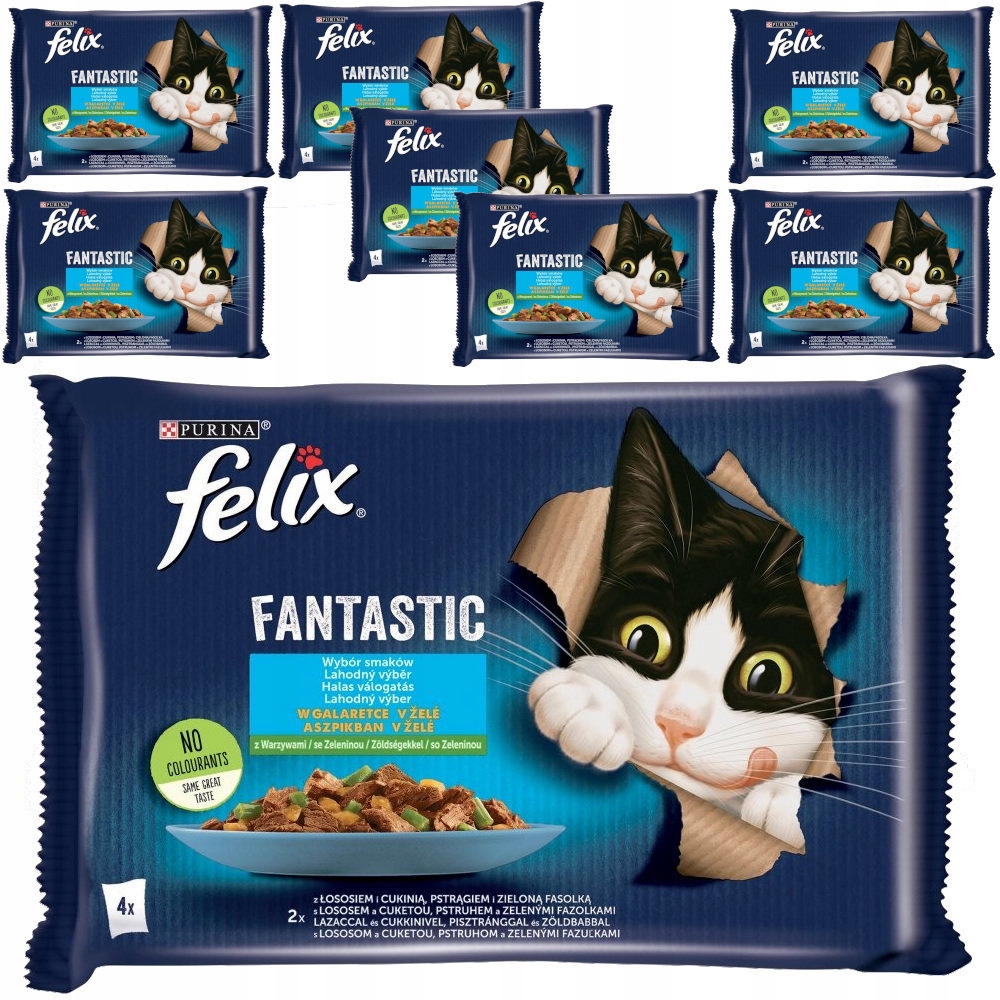 Levně Felix Fantastické Rybí Příchutě V Želé 32x85 g