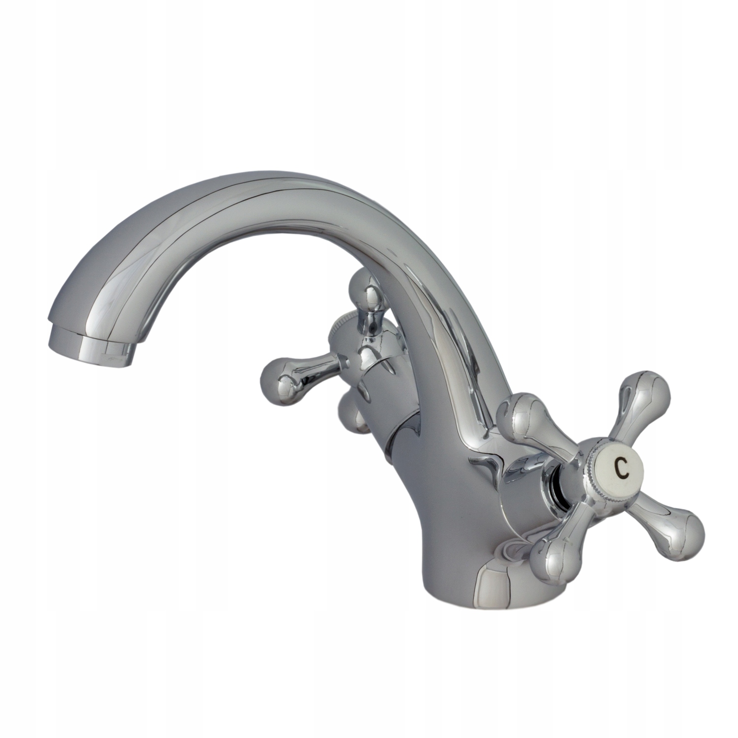 Stojánková Umyvadlová Baterie Do Koupelny, Retro Chrom