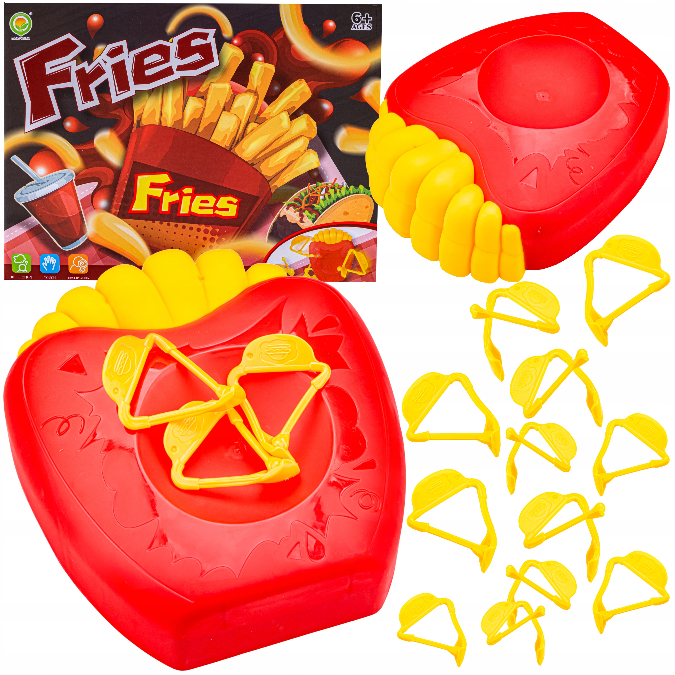 ZRĘCZNOŚCIOWA GRA SKCZĄCE FRYTKI ZESTAW Z FRYTKAMI