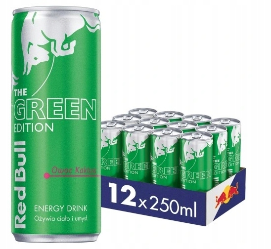 Levně Red Bull The Green Edition Energetický nápoj 12 x 250 ml plechovka [kauce]