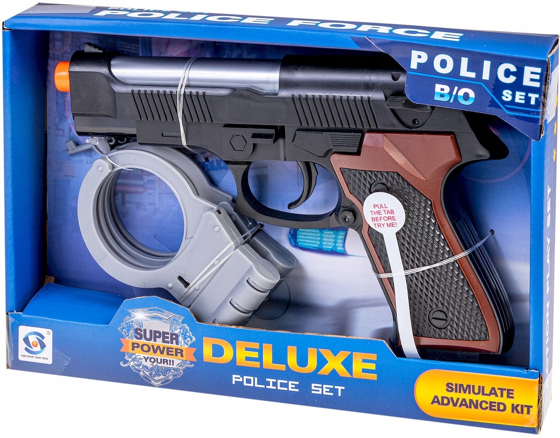 Оружие пистолет с наручниками полиция звук свет код производителя ABMHSY-002