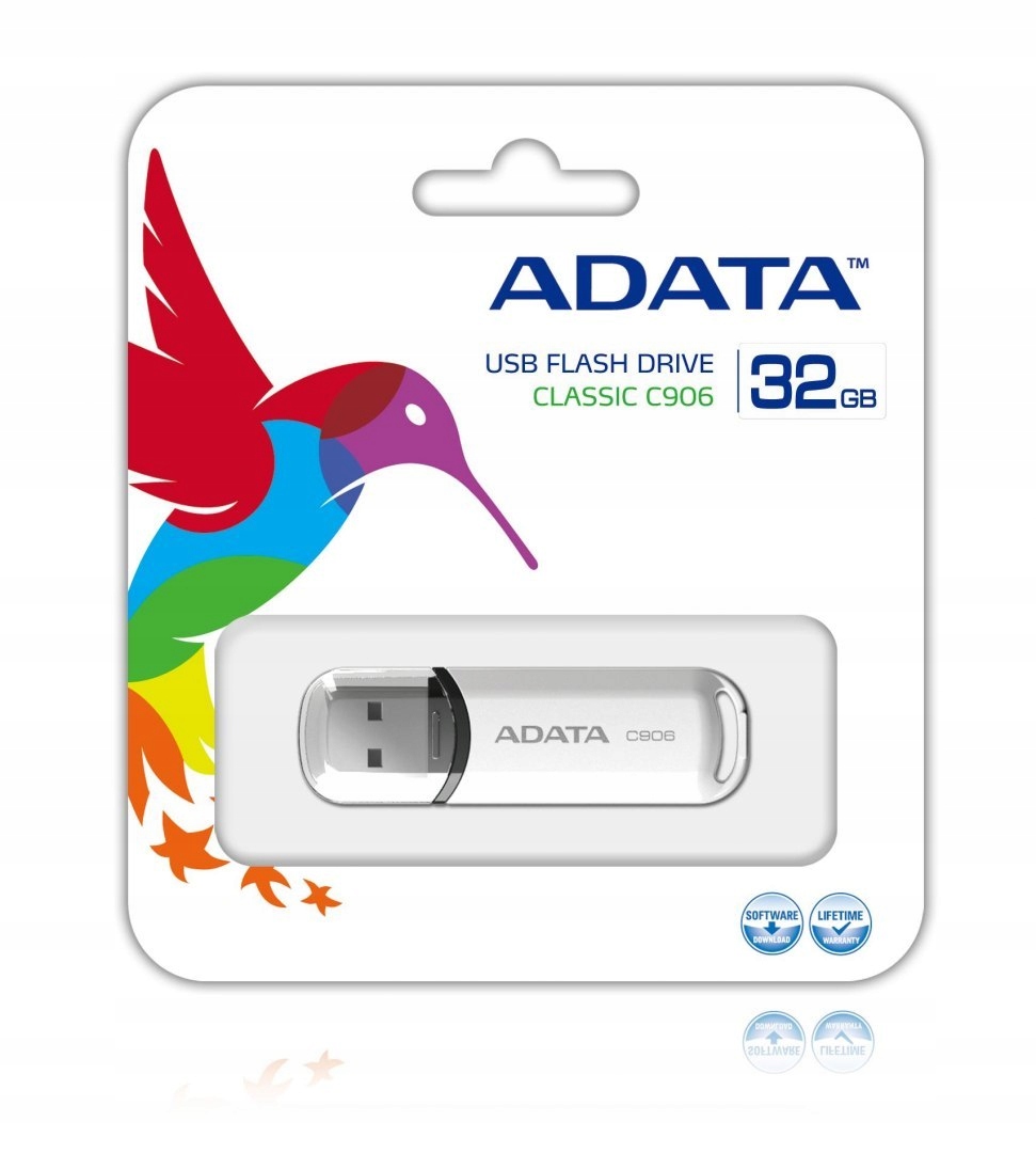 Pendrive 32 Gb Adata AC906 USB 2.0 biały